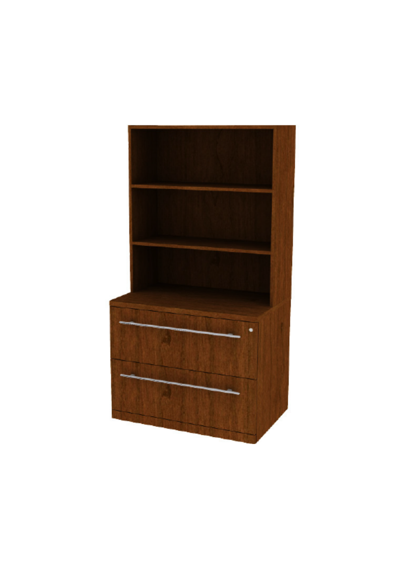 2H Lateral File / Bookcase Veneer