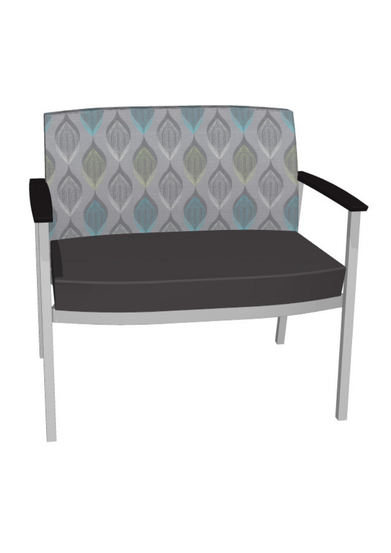 Silvr Ion Bariatric Guest Chair